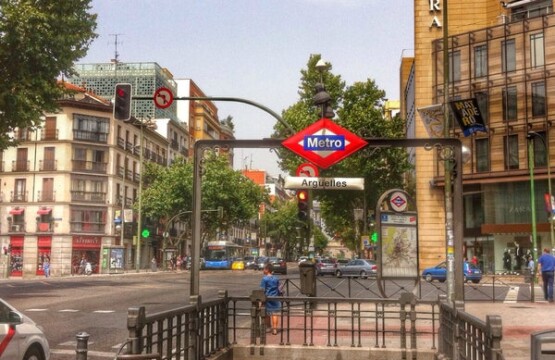 Metro de Arguelles en Madrid